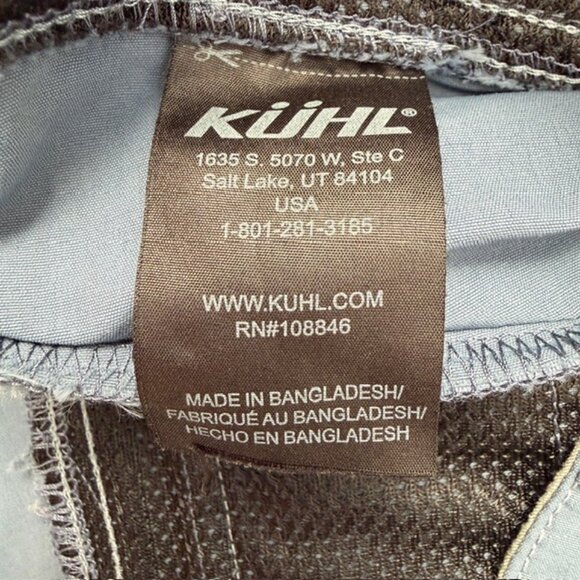 KUHL Kliffside Air Roll Up Blue Hiking Shorts Sz 8 - Picture 10 of 11